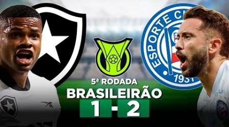 BOTAFOGO 1 x 2 BAHIA Campeonato Brasileiro Série A 2024 5ª Rodada | Narração