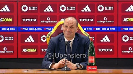 ALLEGRI post Roma-Juve 1-1 conferenza stampa: &quot;Il risultato premia noi, non dovevamo rischiare di..&quot;