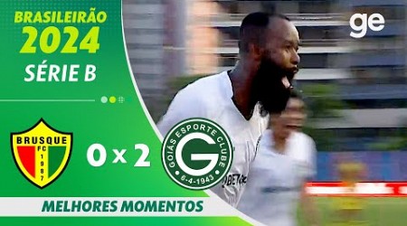 BRUSQUE 0 X 2 GOIÁS | MELHORES MOMENTOS | 3ª RODADA BRASILEIRÃO SÉRIE B 2024 | ge.globo