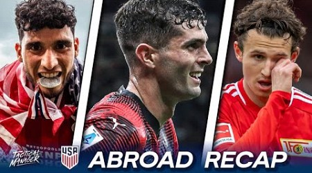 Pulisic SHINES for Milan | PSV Americans win the Eredivisie | Aaronson ASSIST | USMNT Abroad
