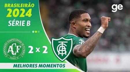 CHAPECOENSE 2 X 2 AMÉRICA-MG | MELHORES MOMENTOS | 3ª RODADA BRASILEIRÃO SÉRIE B 2024 | ge.globo