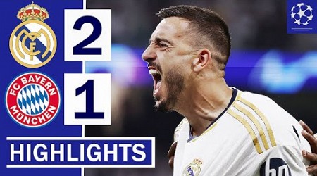 ⚪Real Madrid vs Bayern Munich (2-1) HIGHLIGHTS: Joselu 2 GOALS at Stoppage Time!