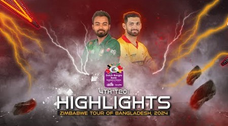 Bangladesh vs Zimbabwe Highlights || 4th T20i || Zimbabwe tour of Bangladesh 2024