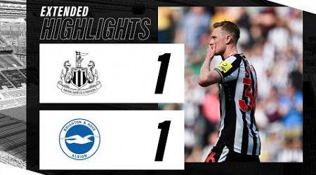 Newcastle United 1 Brighton 1 | EXTENDED Premier League Highlights