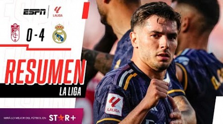 ¡DOBLETE DE BRAHIM Y PALIZA DEMOLEDORA DEL CAMPEÓN EN LA LIGA! | Granada 0-4 Real Madrid | RESUMEN