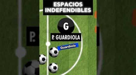 ✍️ Los espacios indefendibles de Guardiola #futbol #tactica #guardiola #barcelona #shorts