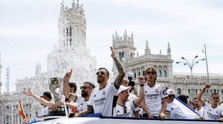 Real Madrid celebrate 36th La Liga title with bus parade – video