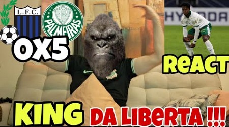 CORINTIANO REAGINDO (REACT) LIVERPOOL URU 0X5 PALMEIRAS | KING DA LIBERTADORES!!!