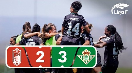 Resumen del Granada CF vs Real Betis Féminas | Jornada 27 | Liga F