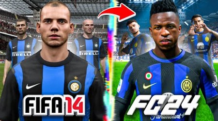 I Rebuild Inter Milan From FIFA 14 to FC 24!