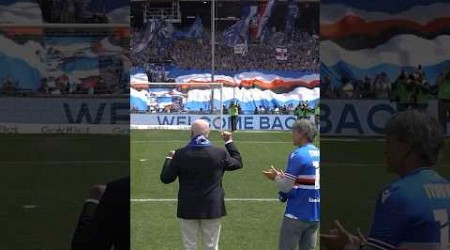 Svennis hyllas av Sampdoria supportrarna