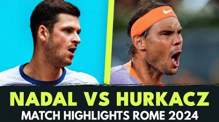 Rafa Nadal vs Hubert Hurkacz Highlights | Rome 2024