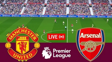 [LIVE] Manchester United vs Arsenal Premier League 23/24 Full Match - Video Game Simulation