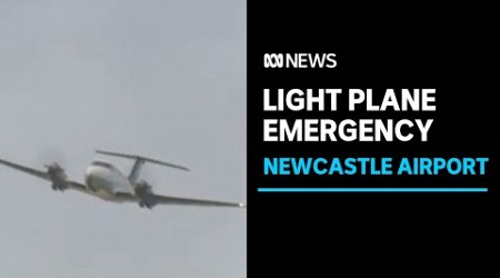 Plane circles Newcastle airport preparing for emergency landing | ABC News