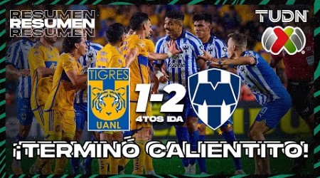 Resumen y goles | Tigres 1-2 Monterrey | CL2024 - Liga Mx - 4tos final IDA | TUDN