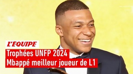 Trophées UNFP 2024 - Kylian Mbappé (PSG) élu meilleur joueur de L1 pour la 5e fois de suite