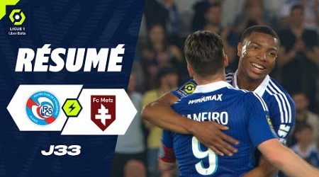 RC STRASBOURG ALSACE - FC METZ (2 - 1) - Résumé - (RCSA - FCM) / 2023-2024