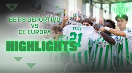 Resumen del partido Betis Deportivo - CE Europa (2-0) | CANTERA