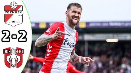 FC Emmen vs Dordrecht 2-2 Eredivisie Qualification 2024 Breaking News