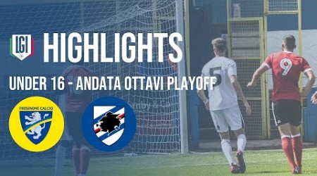 Highlights Frosinone-Sampdoria U16 A-B, andata ottavi playoff stagione 2023-24