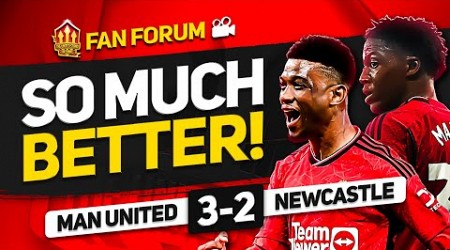 INCREDIBLE Amad! Højlund Silences the Critics! Man United 3 - 2 Newcastle | Live Fans Forum