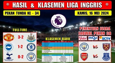 Hasil Liga Inggris Tadi Malam ~ MAN UNITED vs NEWCASTLE ~ BRIGHTON vs CHELSEA ~ EPL 2024 Pekan Tunda