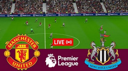 [LIVE] Manchester United vs Newcastle United Premier League 23/24 Full Match - Video Game Simulation