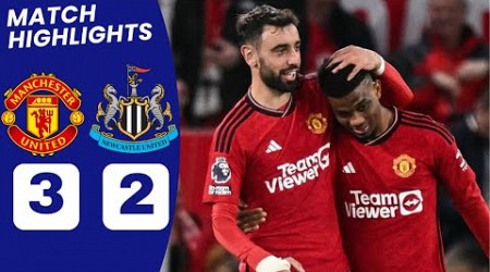 Man United vs Newcastle HIGHLIGHTS (3-1): Mainoo, Gordon, Amad Diallo, Hojlund GOALS.