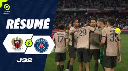 OGC NICE - PARIS SAINT-GERMAIN (1 - 2) - Résumé - (OGCN - PSG) / 2023-2024