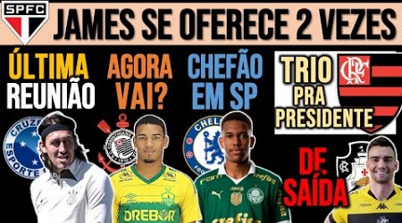 CHEFÃO DO CHELSEA EM SP! DENILSON NO TIMÃO? JAMES NO EVERTON? REUNIÃO POR CÁSSIO! LEO JARDIM, FLA+