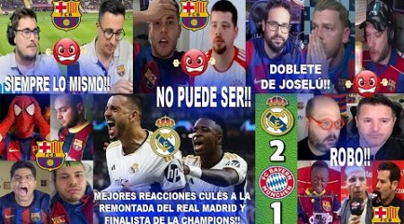 MEJORES REACCIONES CULÉS A LA REMONTADA REAL MADRID 2-1 BAYERN MÚNICH -FINALISTA Y DOBLETE DE JOSELU