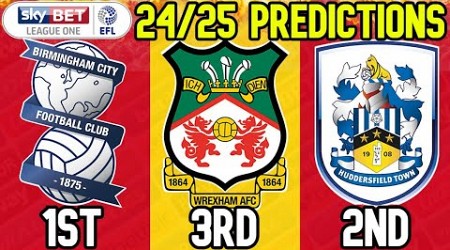 BOOKIES EARLY 24/25 LEAGUE 1 PREDICTIONS