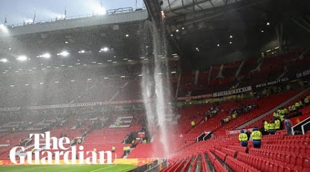 State of Old Trafford&#39;s disrepair evident as water floods Manchester United&#39;s stadium