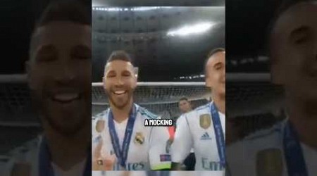 why did Madrid players sing a song mocking Ronaldo.