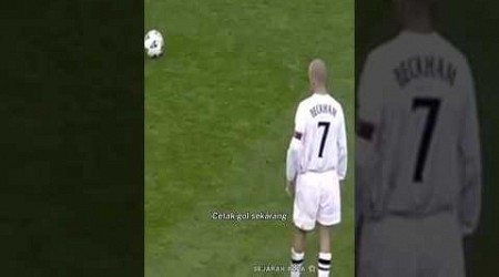 Salah satu gol paling berkesan bagi Beckham