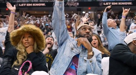 LeBron James gets standing ovation while courtside for Cavs vs Celtics Game 4 