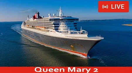 SHIPS TV - Queen Mary 2 (The Last Ocean Liner) Departing Port of Southampton (LIVE)