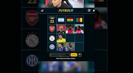 FUTBOL 11 GRID AJAX INTER DE MILAN ARSENAL #fc24shorts #fifa #quizfutbol #adivinaeljugador#grid #fut