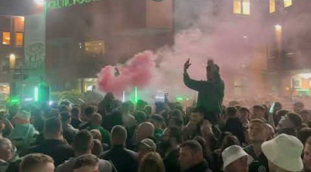 CELEBRATION AT CELTIC PARK AFTER WINNING THE LEAGUE!!!!