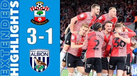 Southampton vs West Brom 3-1 Extended Highlights | Championship 2023-2024