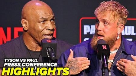 Mike Tyson vs Jake Paul Press Conference HIGHLIGHTS &amp; Face Off