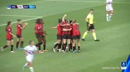 Milan-Sampdoria 3-1 | Vittoria rossonera per l&#39;addio al calcio di Fusetti | #serieafemminile eBay