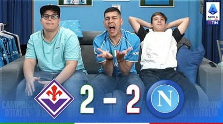 INUTILE... FIORENTINA-NAPOLI 2-2 | LIVE REACTION NAPOLETANI