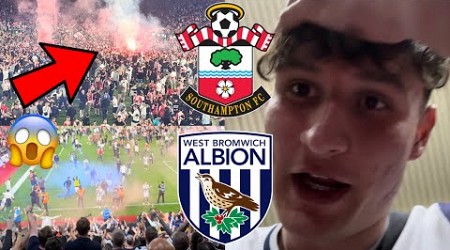 *PITCH INVASION, PYRO &amp; SCENES AS SOUTHAMPTON GET TO WEMBLEY* SOUTHAMPTON VS WEST BROM