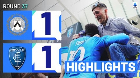 UDINESE-EMPOLI 1-1 | HIGHLIGHTS | Late drama in exhilarating relegation battle | Serie A 2023/24