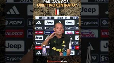 Juventus obiettivo quarto posto centrato? A settembre Allegri parlava così #calcio #seriea #juventus