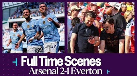 FULL-TIME SCENES: Heartbreak for Arsenal as Man City win the Premier League title 