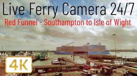 Ferry Cam - Southampton to Cowes Isle of Wight Red Funnel Ferry &amp; Travel News (Live Camera 24/7 )