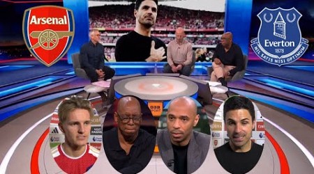 Arsenal vs Everton 2-1 Ian Wright &amp; Thierry Henry Reaction | Mikel Arteta, Kai &amp; Odegaard Interview