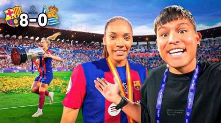 LEVANTE LA COPA CON LAS JUGADORAS DEL BARCELONA.. *Copa de la Reina*